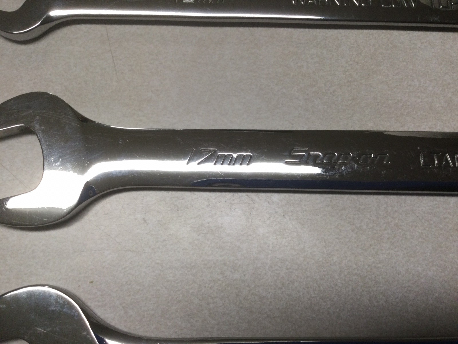Snap On TOOLS 3 pcs. 1 Money 12-14mm 17-19mm 21-24mm Slimline Open-End Wrench’s