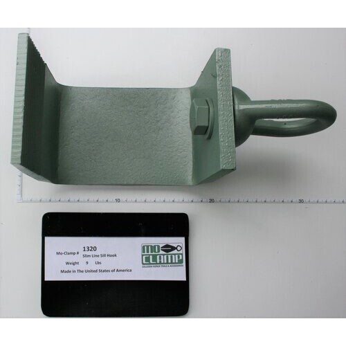 Mo-Clamp 1320 Slim Line Sill Hook, 4 tons, Heat Treated Steel, 11-1/2″ L