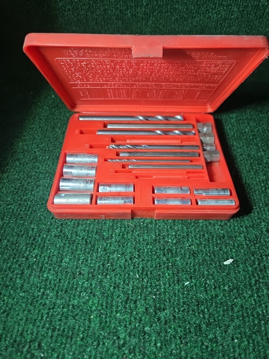 MAC Tools SE10 Screw Extractors Set 21 Pieces Red Hard Case Incomplete USA