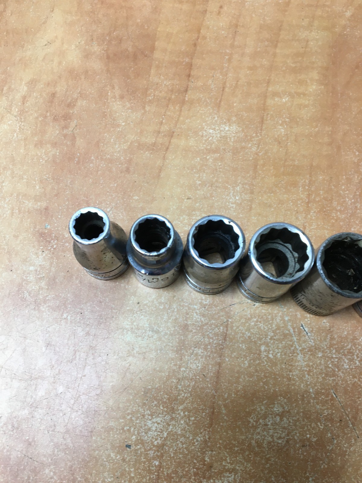 Snap On 1/2 Drive SAE Mix Shallow Set Of 8 TW-SW 3/8 to 15/16″ SW301 TW261