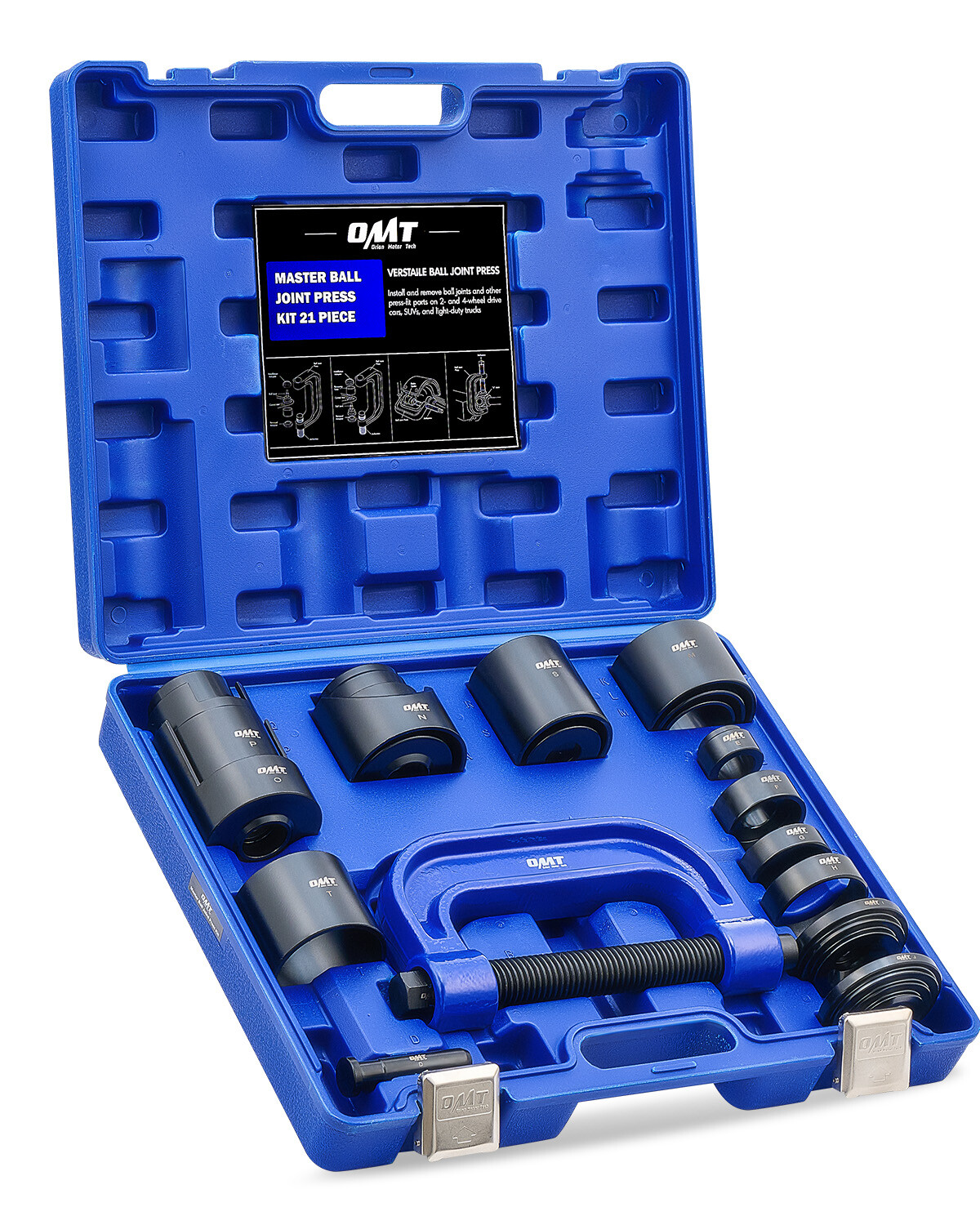 21 PC Auto Repair Service Removal Ball Joint Press Tool Set & Master Adapter Kit