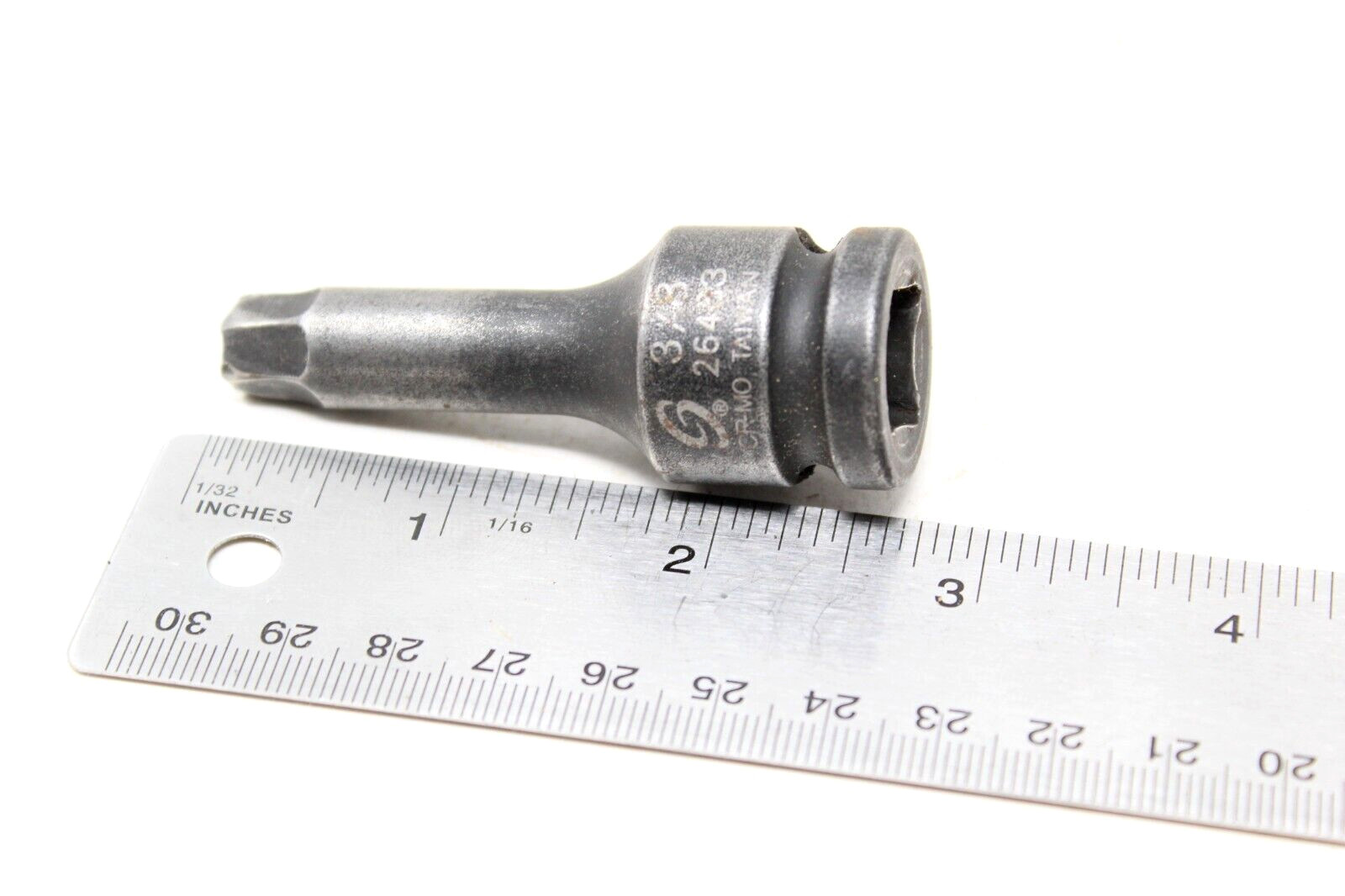 Vintage Grey Pneumatic 26483 1/2″ Drive SAE Hex Driver Impact Socket 3/8″