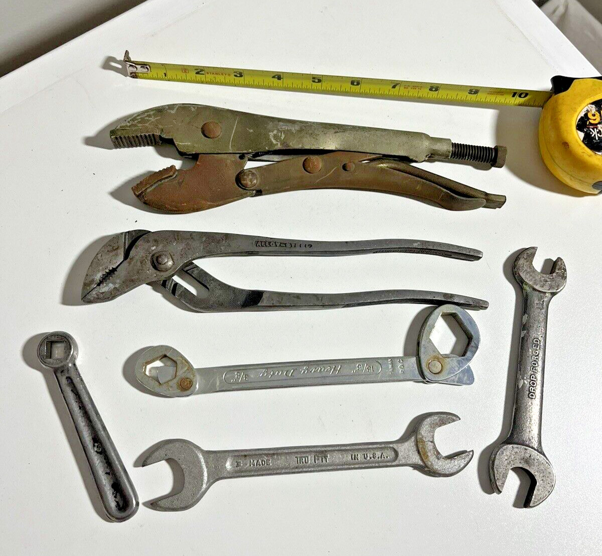 LOT OF 6 ASSORTED WRENCHES TOOLS ASST. SIZES JOWRENCH