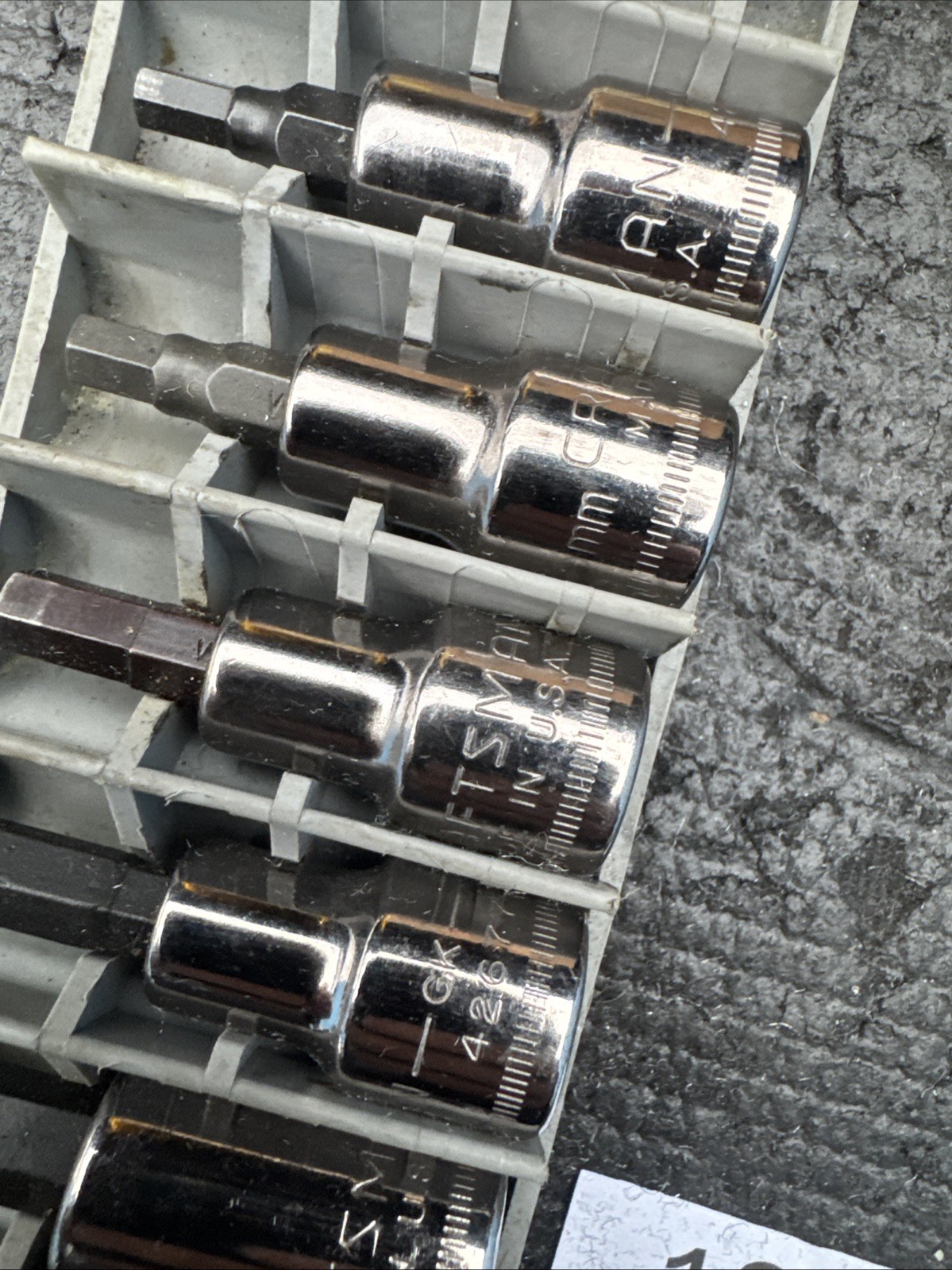 Sears Craftsman USA 6pc Socket Set 3/8 Drive Metric 34448 Hex Bit 2 Used 4 New