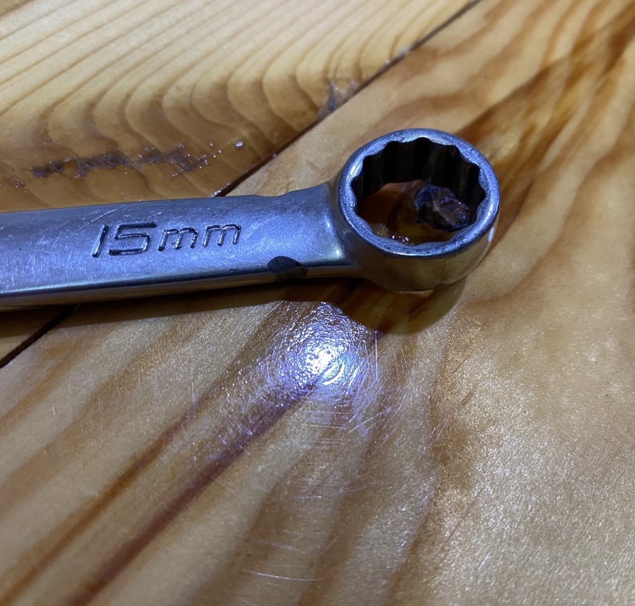 Snap-on Tools OEXM150A 15mm Open End Combination Wrench 12 Point USA