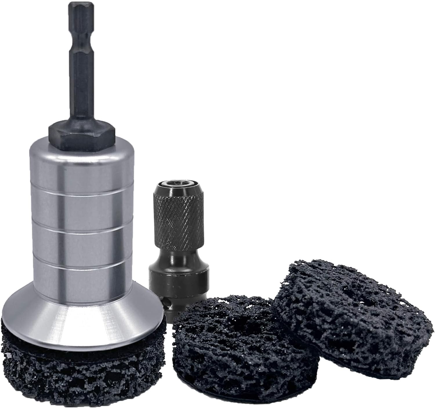 Wheel Hub Cleaning Kit Brake Hub Cleaning Kit Includes 3 Pads Holder and Adapter