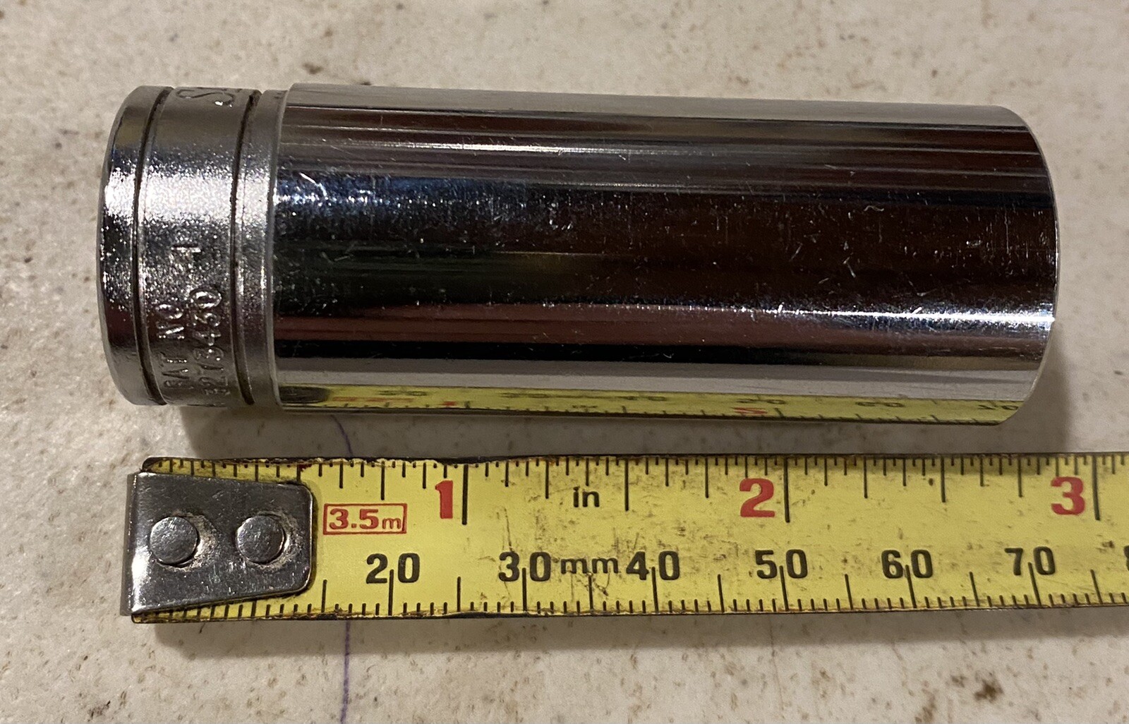 NOS. Snap-on Tools USA NEW 3/8″ Drive 3/4″ SAE 12 point Deep Chrome Socket SF241