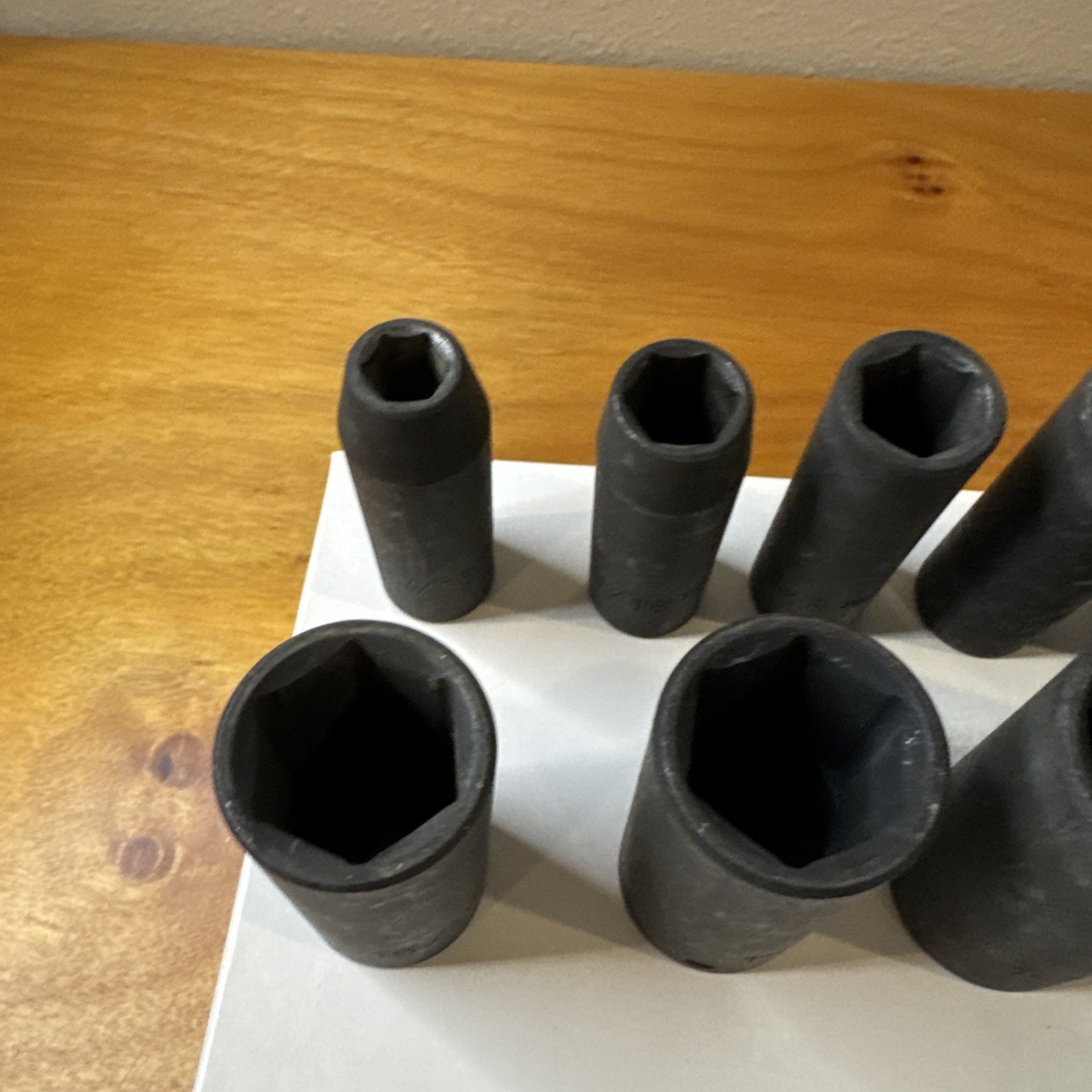 12 Pcs Pittsburgh Impact Socket Set 1/2″ Drive 7/16 to 1-1/4″ 6 Point Great Cond