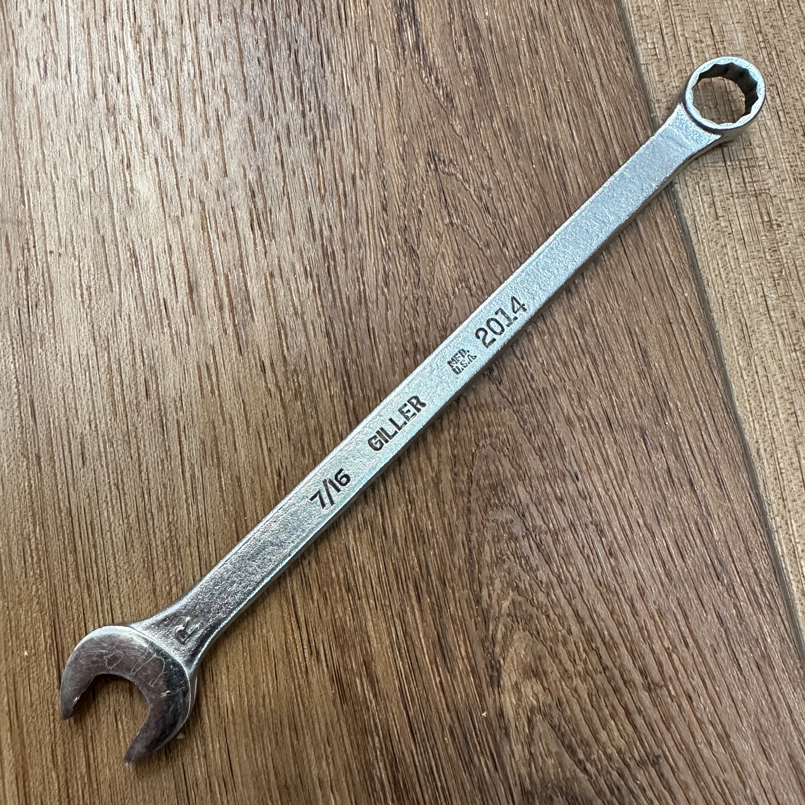 Vintage Giller 7/16″ Combination Wrench 12pt Made in USA 7″ Long 2014