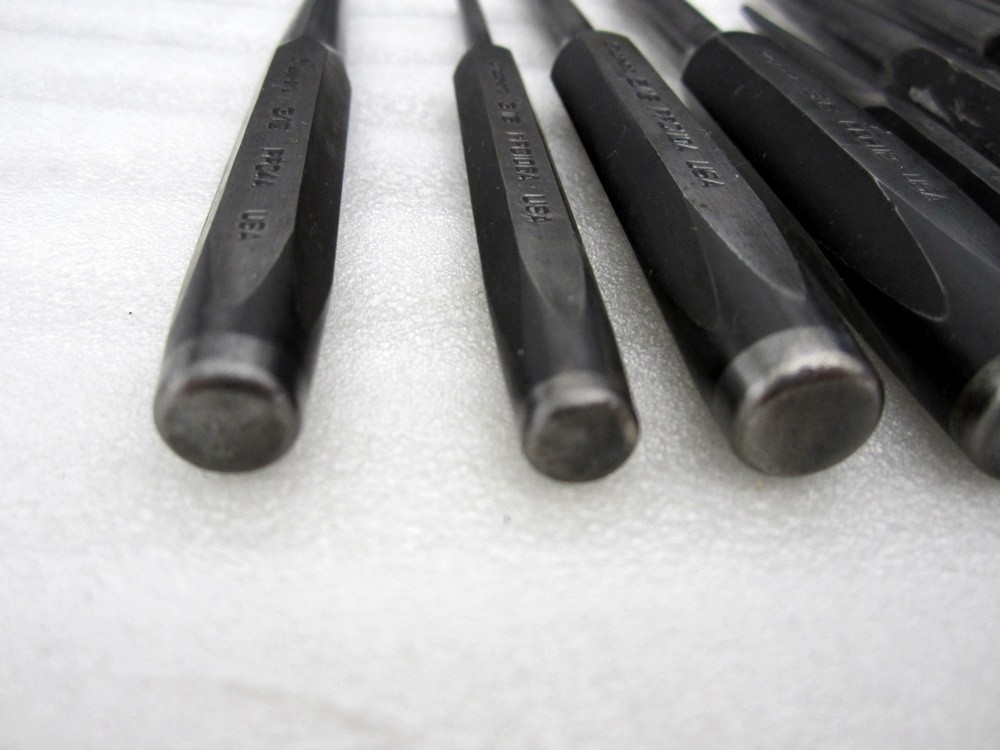 Snap-on 9pc Punch Set Center Pin Tapered PPC USA