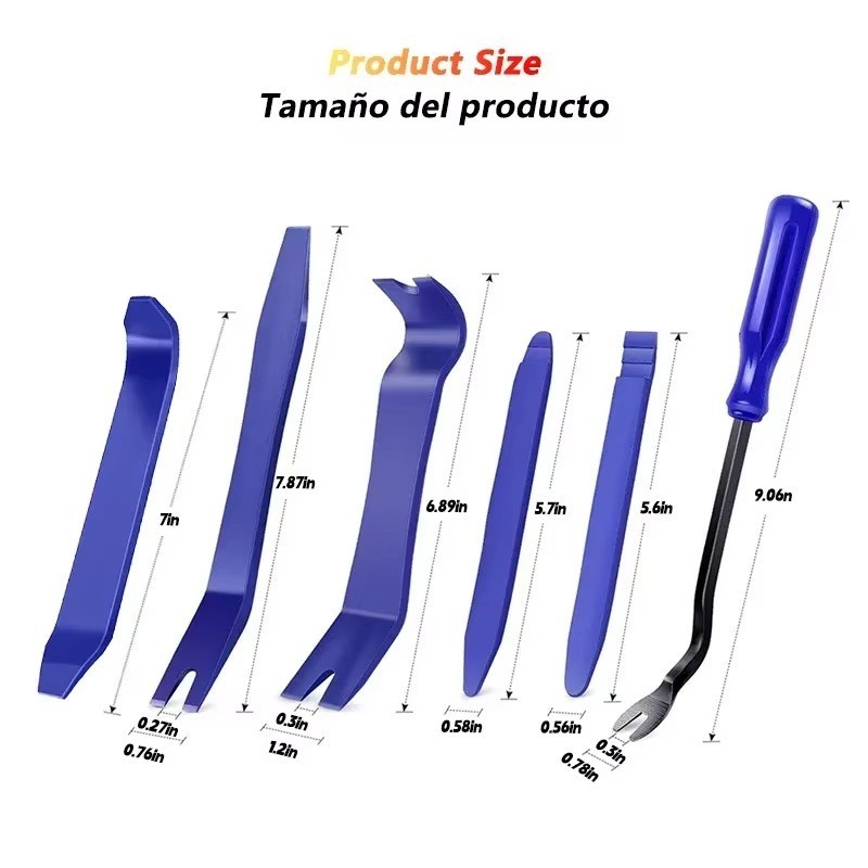4/5/6Pcs Car Door Panel Trim Pry Kit Auto Dismantle Tools Dash Radio Removal Set