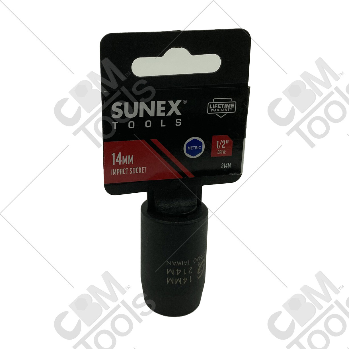 Sunex 214M 1/2 Drive 6 Point 14mm Impact Socket CRO-MO Steel New USA Ship