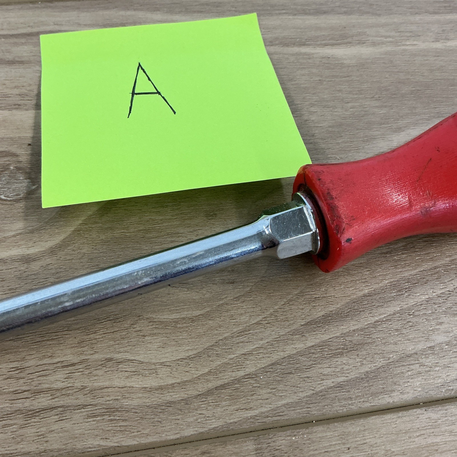 MAC TOOL PKRB8AR Flat Tip Screwdriver with Red Handle 13.5″ Long