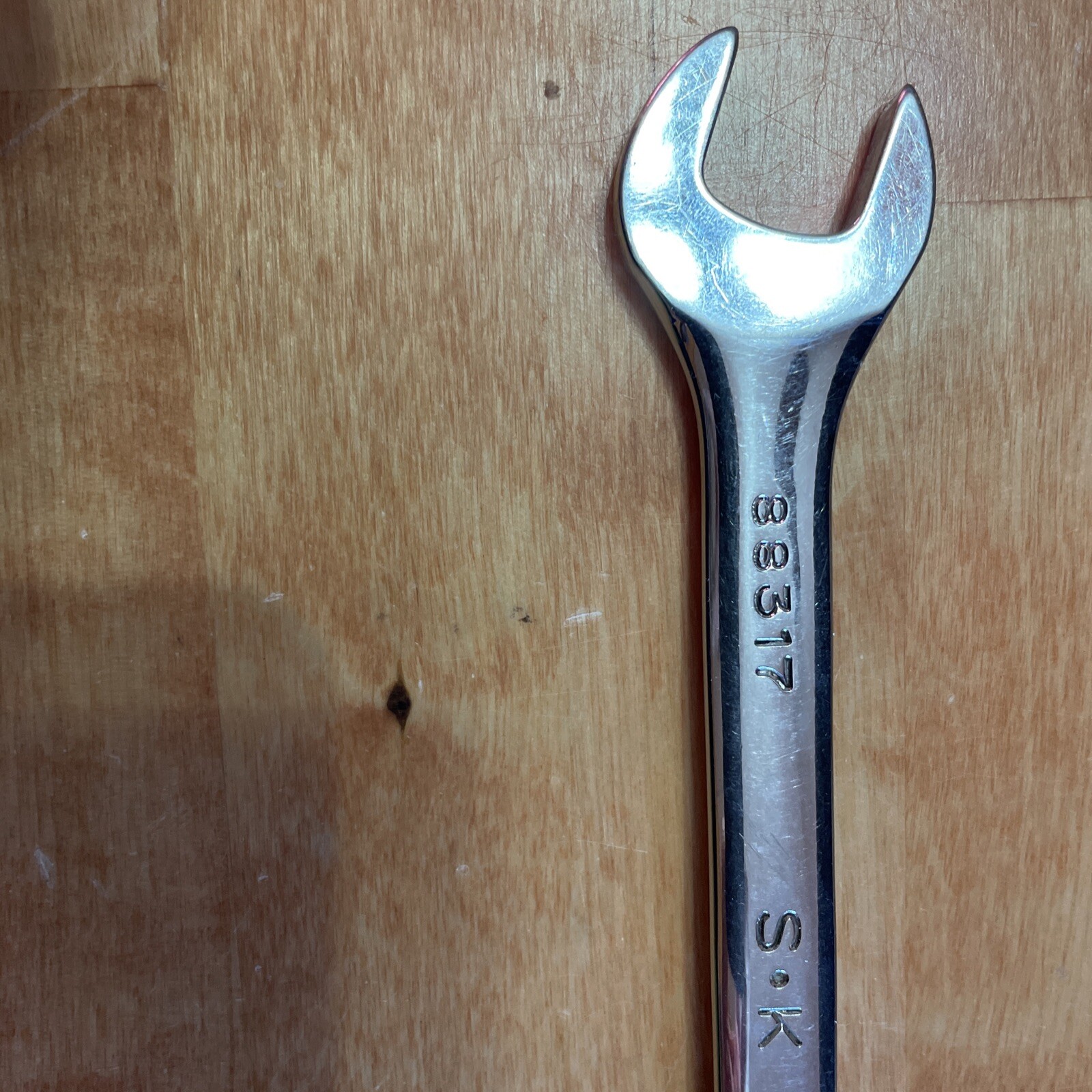 SK Tools 17 Mm Regular Length Super Krome Combination Wrench 88317 Made In USA!