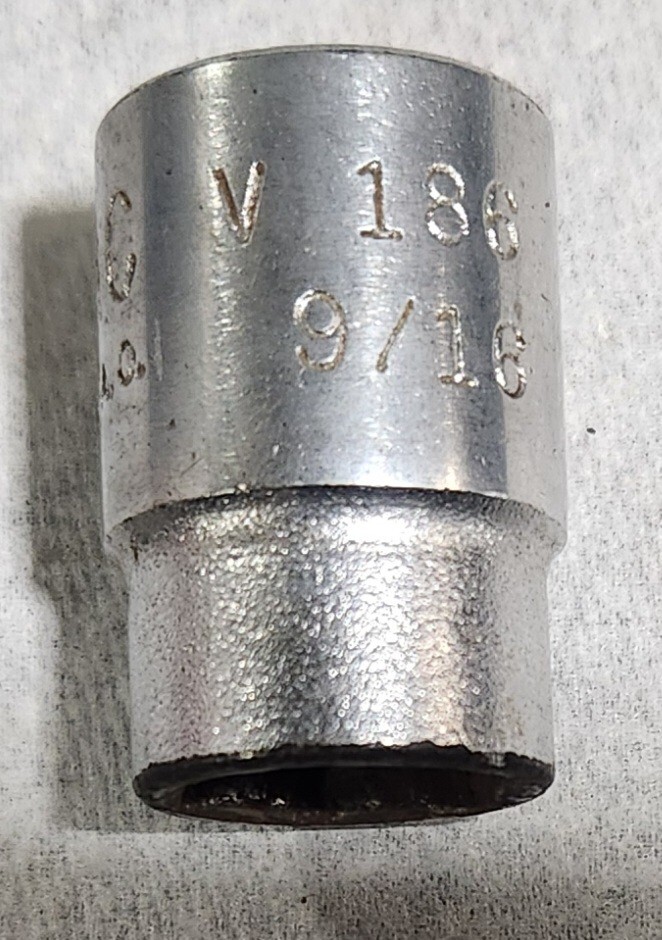 Mac Tools 1/2″ Drive 6-Point 9/16″ Shallow Socket V186 – Made In U.S.A.