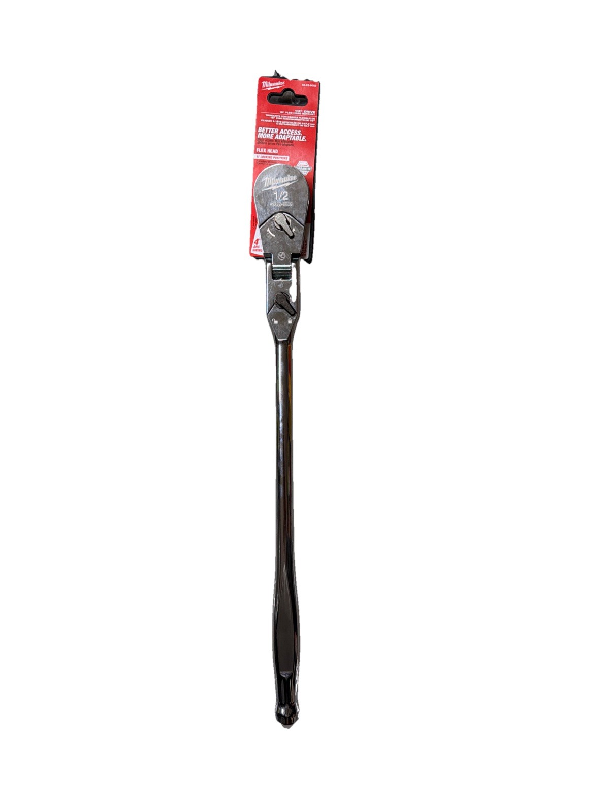 Milwaukee 48-22-9052 18 Inch Flex Head Ratchet 90 Tooth Slim Profile