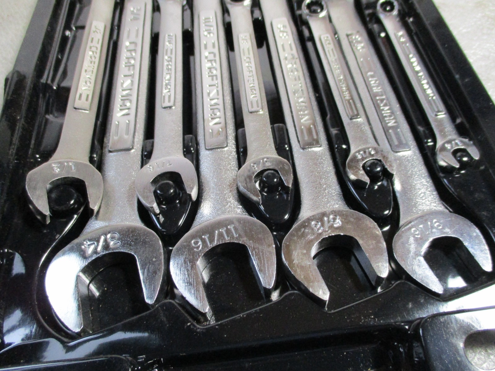 Sears Craftsman -VV- 9-pc SAE Combination Wrench Set 1/4″ – 3/4″ 9-44731 NOS