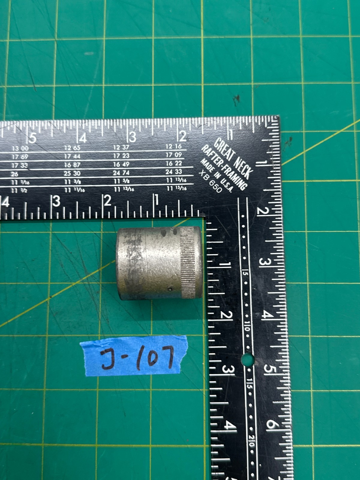 Vintage Snap-on SW-320 Pat 1″ Deep Socket 12 Point 1/2″ Drive, Made In USA