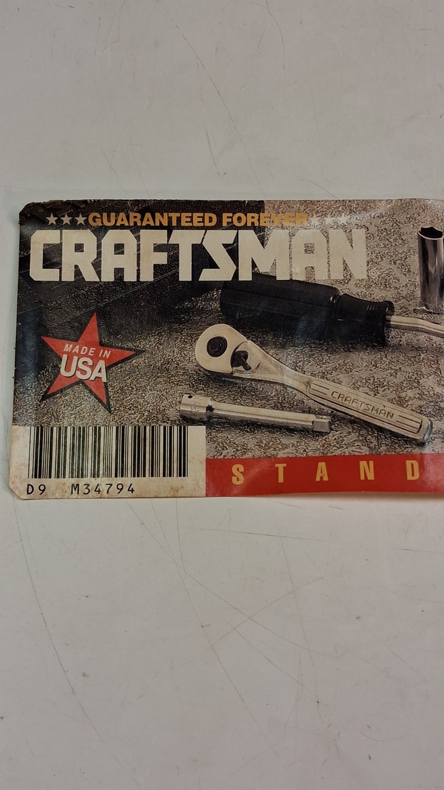 VINTAGE CRAFTSMAN (#34794) 17- PIECE 1/4″ DRIVE 6 POINT SAE SOCKET SET *USA*