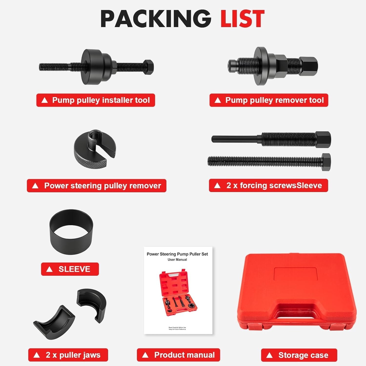 User-Friendly Pulley Puller Kit for Efficient Vehicle Maintenance – Fits Many