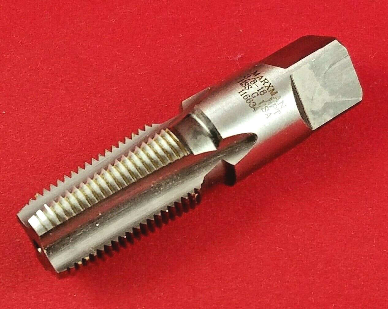 3/8 – 18 NPT 84890 Marxman Taper Pipe Tap USA Cutting Rethreading HSS Morse