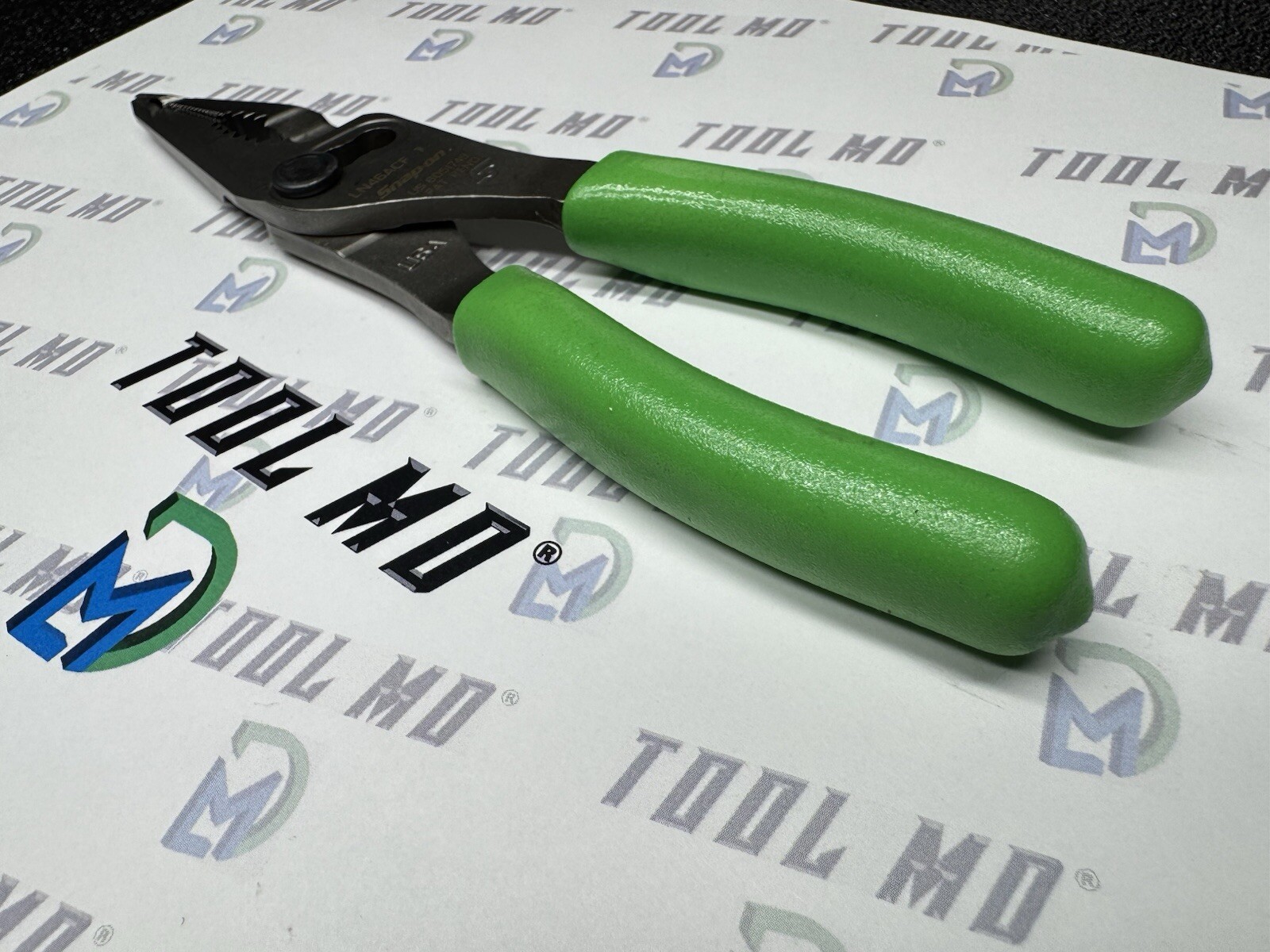 Snap-on Tools USA NEW GREEN 7″ Talon Grip Long Nose Slip Joint Pliers LN46ACF