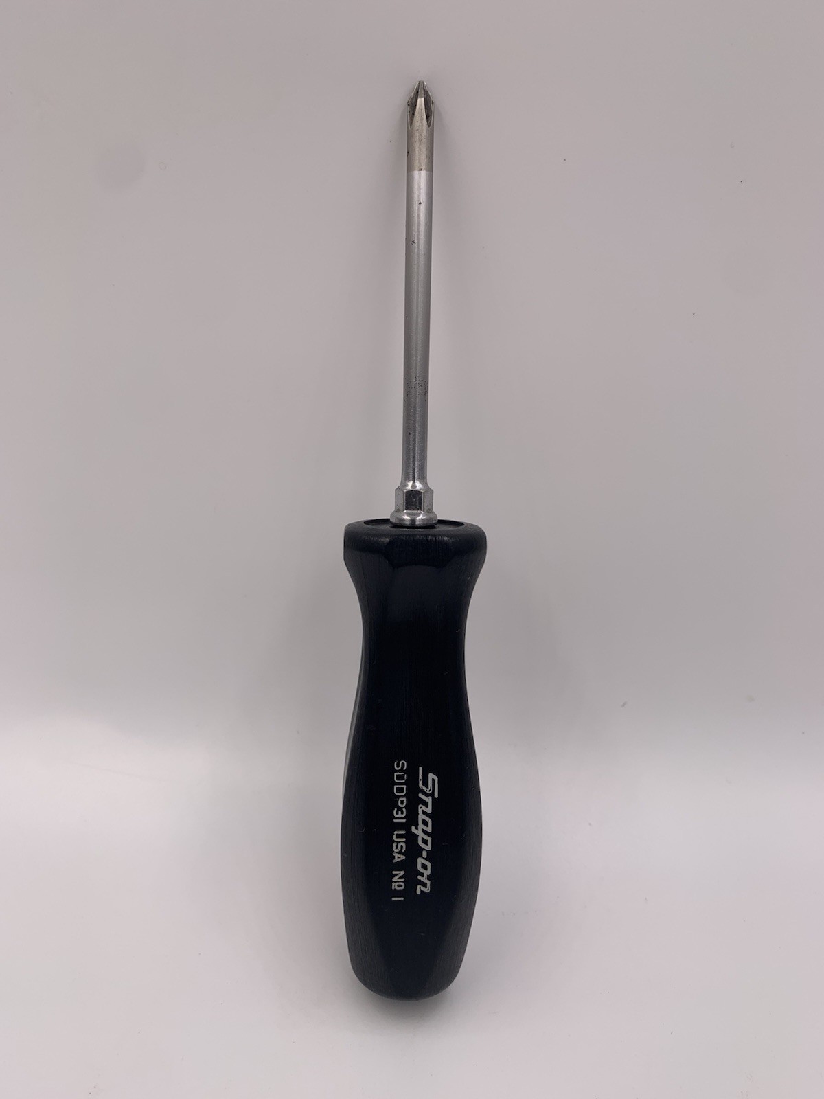Snap-on Tools USA #1 Phillips -BLACK- Hard Handle Screwdriver SDDP31 -NICE-