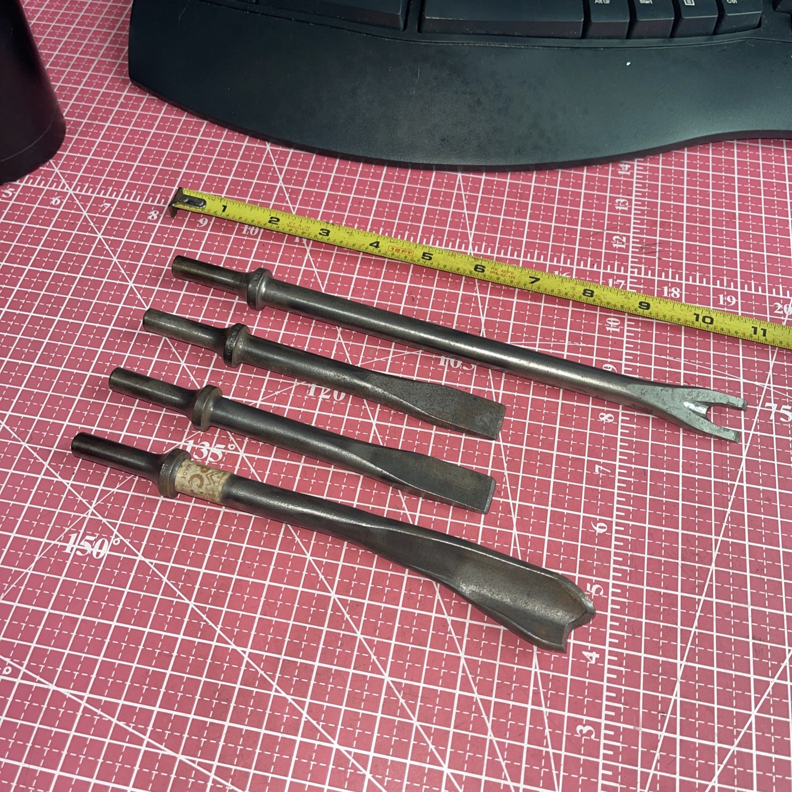 Vulcan By Williams USA 4 Piece Pneumatic Air Hammer Bit Chisel Breaker Cutter
