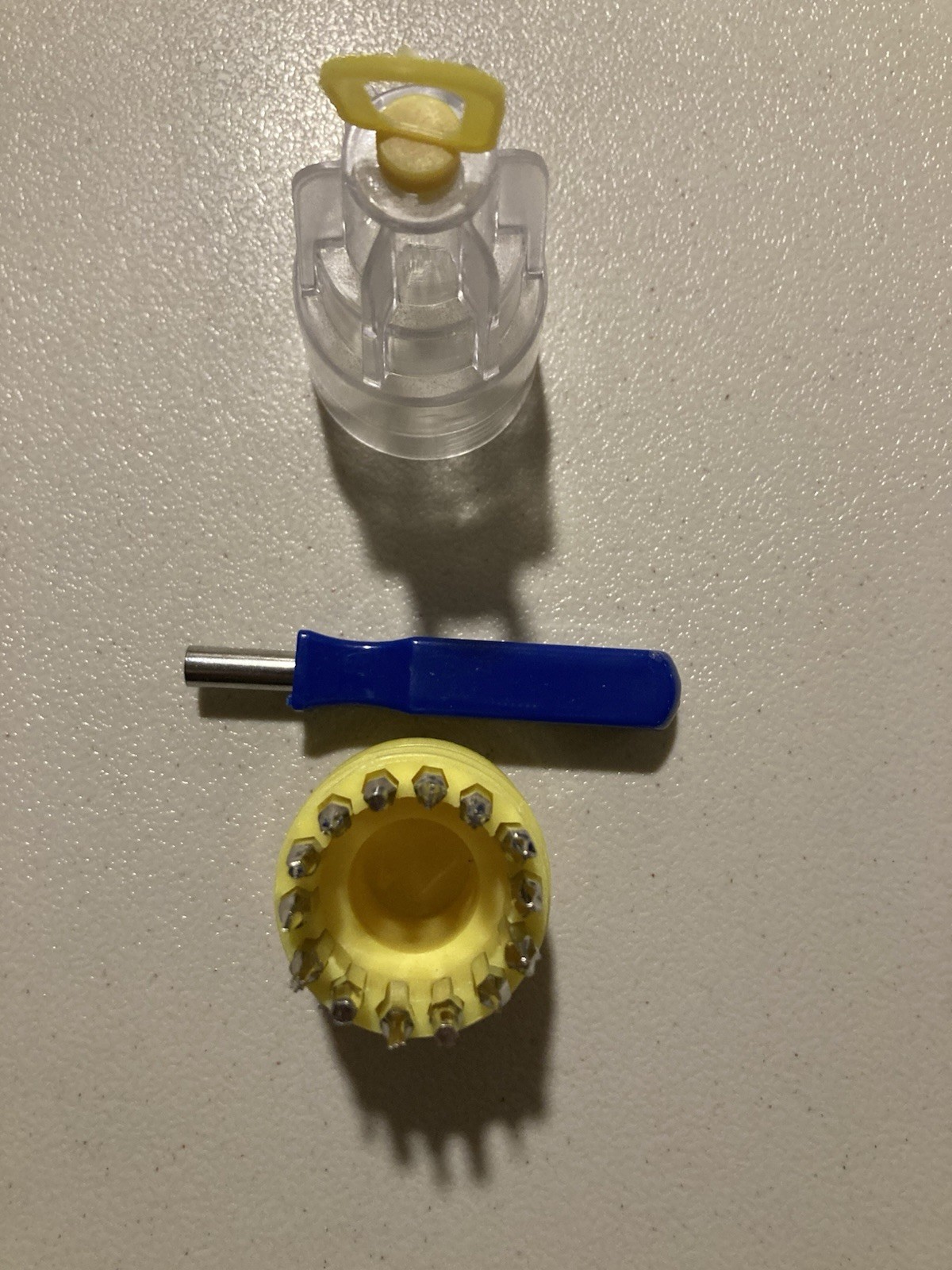 Miniture Screwdriver Set In Plastic Carrying Case