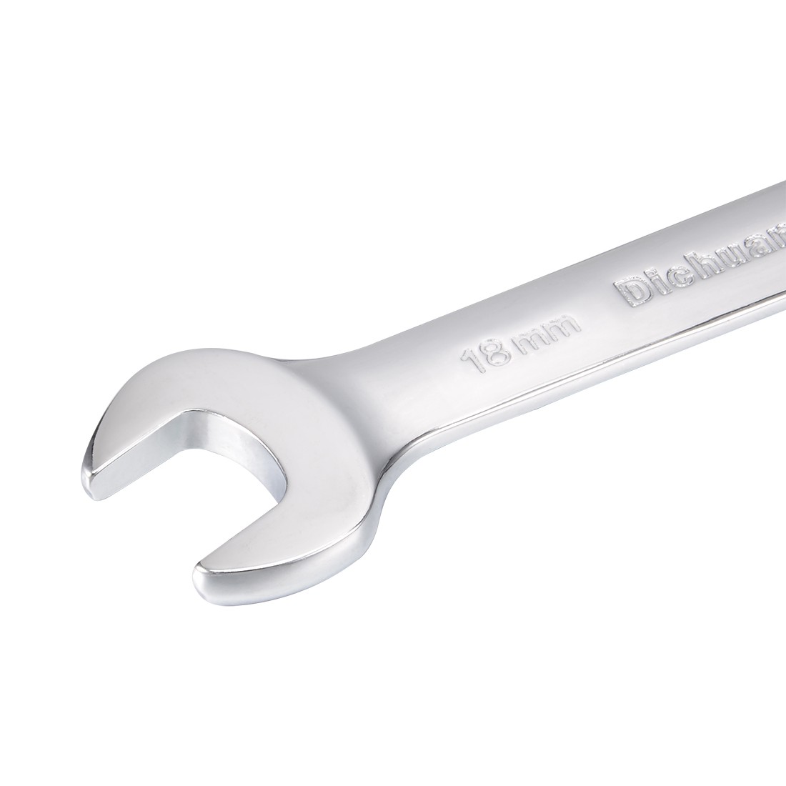 Metric Double Open End Wrench Polished Finish Cr-V 18mm x 21mm