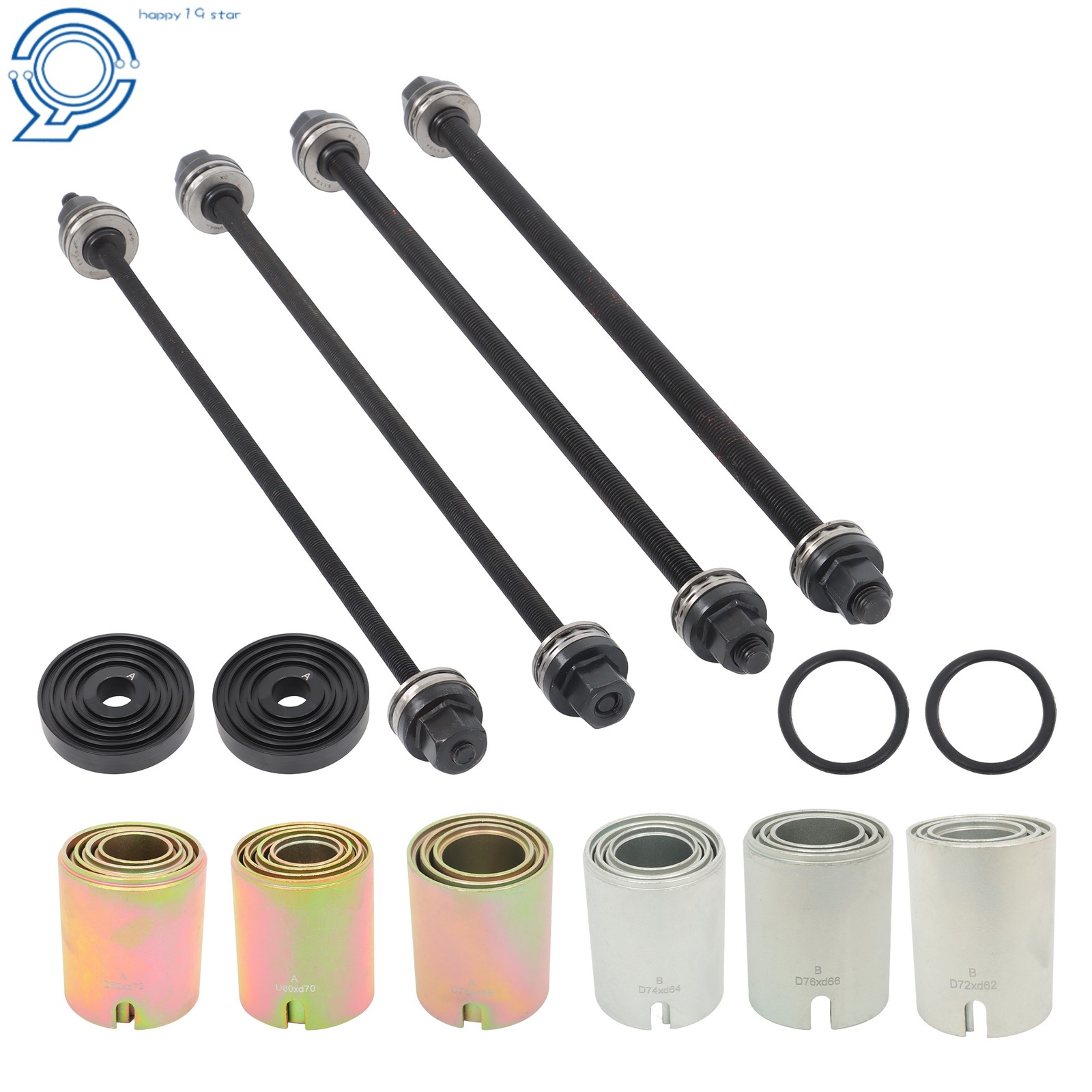 Universal 26Pcs Press Pull Sleeve Kit Bush Bearing Removal Insertion Tool Kit