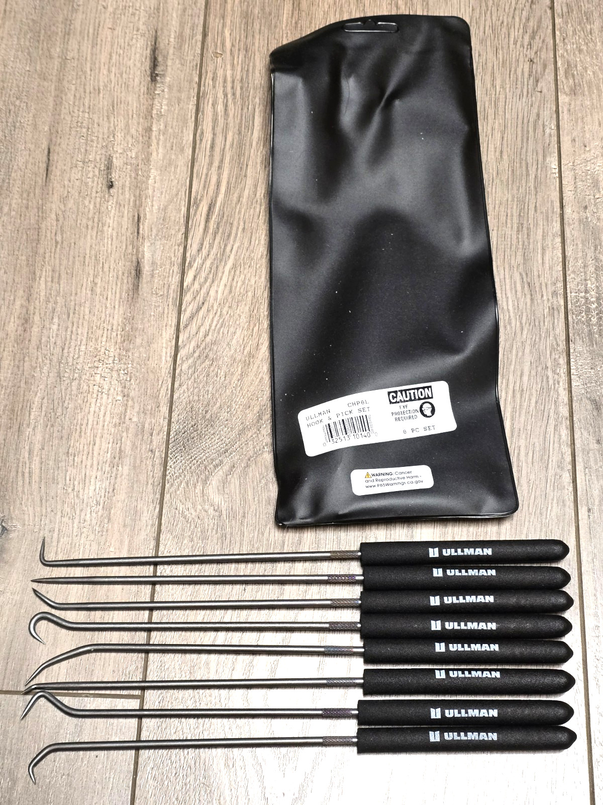Ullman CHP8L, 8pc 9-3/4″ Long Hook & Pick Tool Set