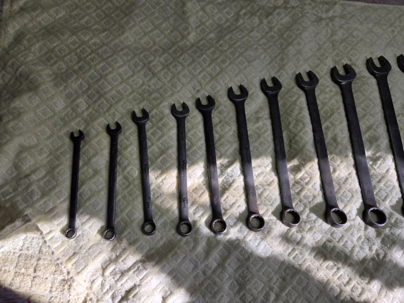 Snap-on GOEX 14-Pc Flank Drive SAE Industrial Wrench Set 3/8″ to 1-1/4″