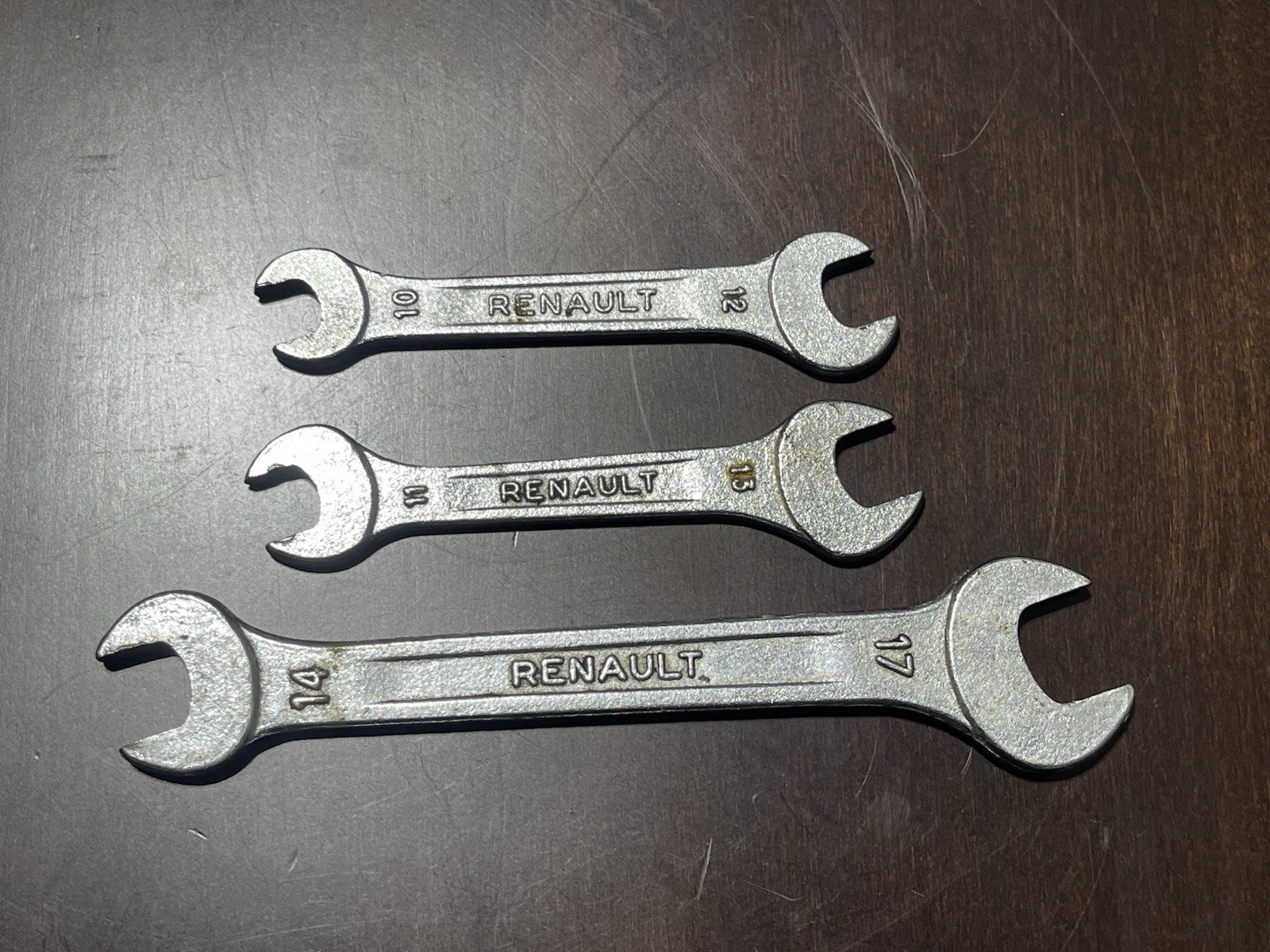 Renault Metric Wrench Lot (17 – 14, 13 – 11, 12 – 10) Made in France 1970’s