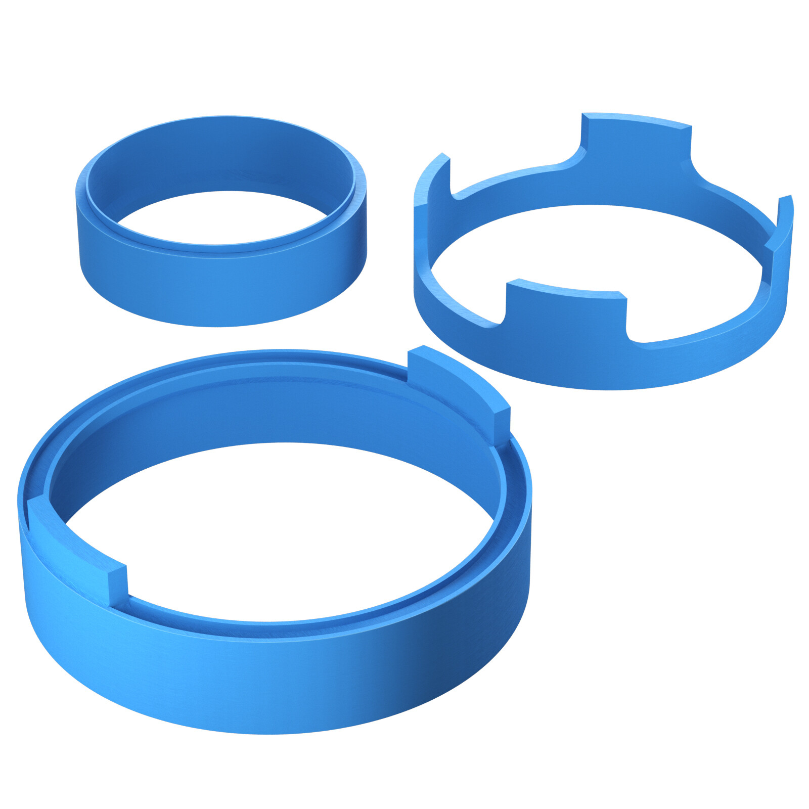 For Ford 10R80 Transmission Piston Compressor Tool Kit Blue 3PCS 10R80 Ring Tool