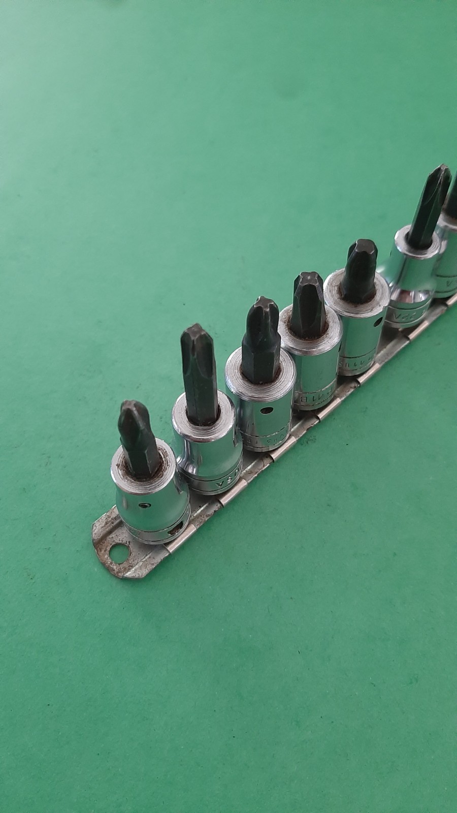 13pc Snap-on Phillips Flat Tip Slotted Head Bit Driver Socket Set 3/8″ Drive