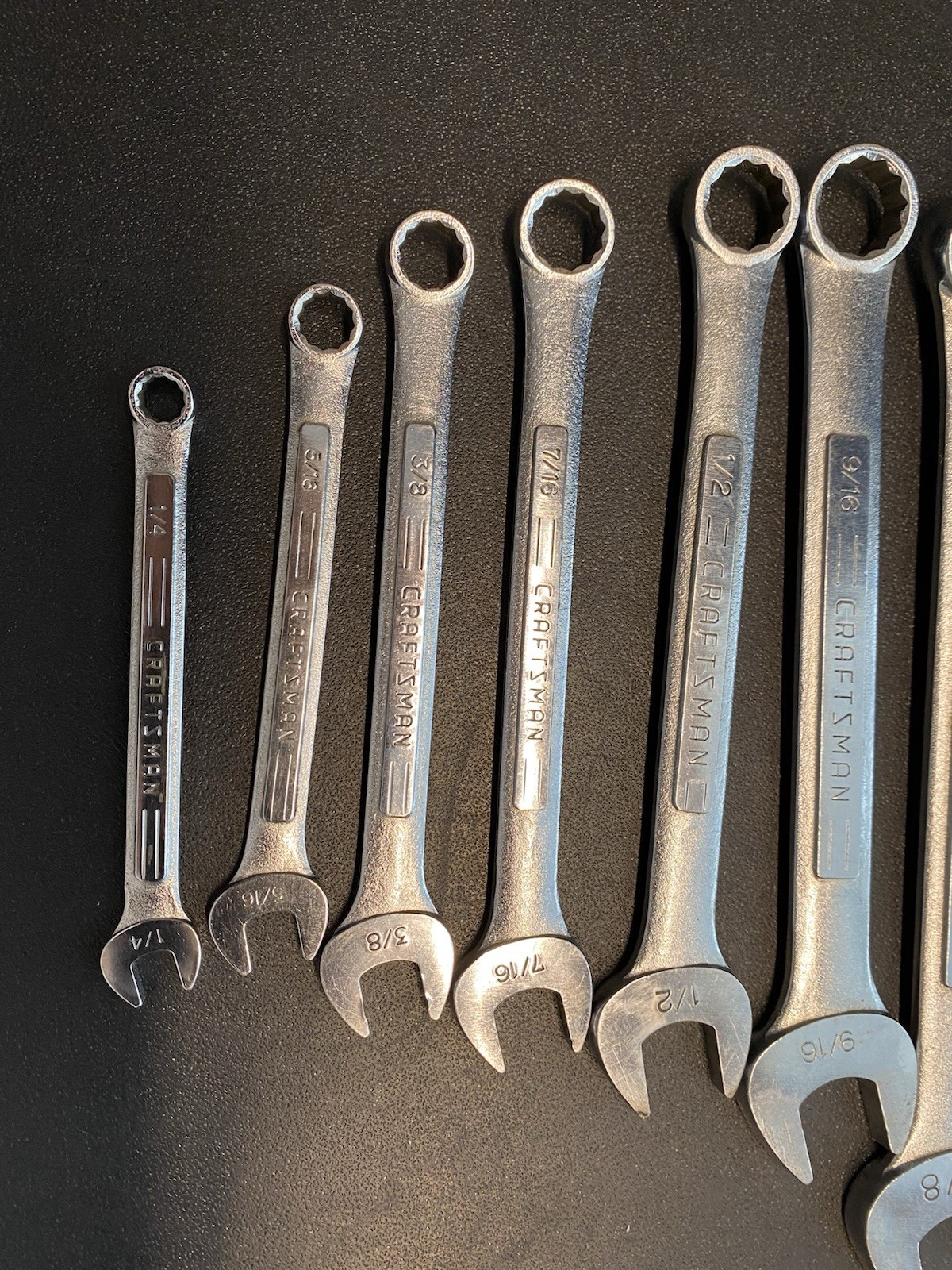Craftsman Combo Wrench SAE Set Chrome Molybdenum BF Japan 1/4” to 1″ READ