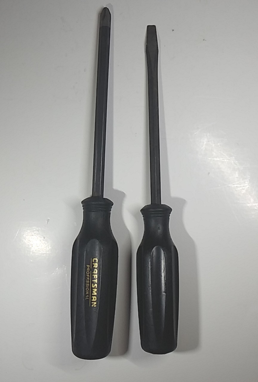 Craftsman Professional Phillips #3(47437) & Flat Head Screwdriver WF USA Made