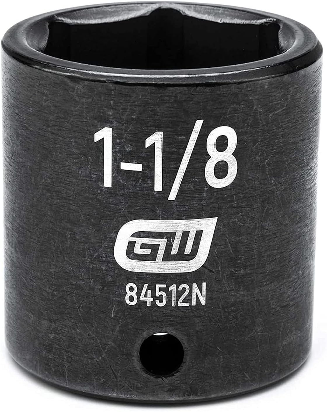 Gearwrench 1-1/8″ Standard Impact Socket – Chrome Molybdenum Steel, Black Finish