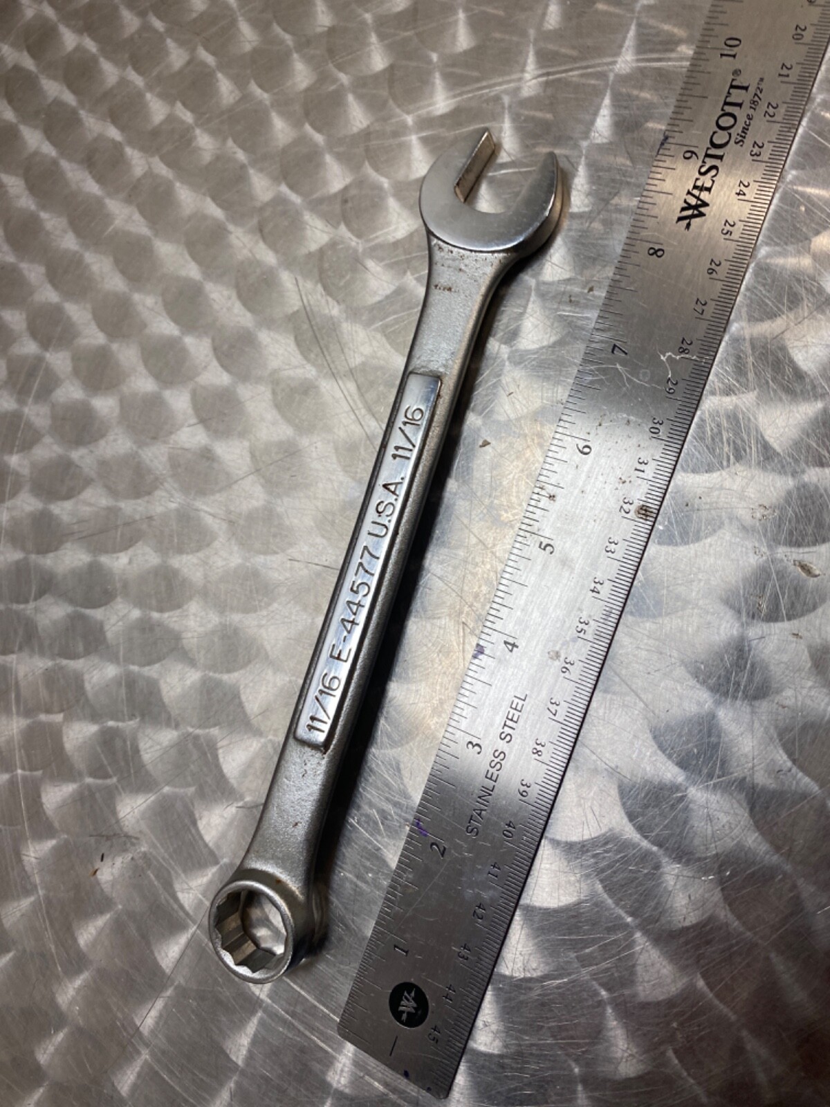 NOS Craftsman 11/16″ 12 Point Combination Wrench 44577 E Series Misprint