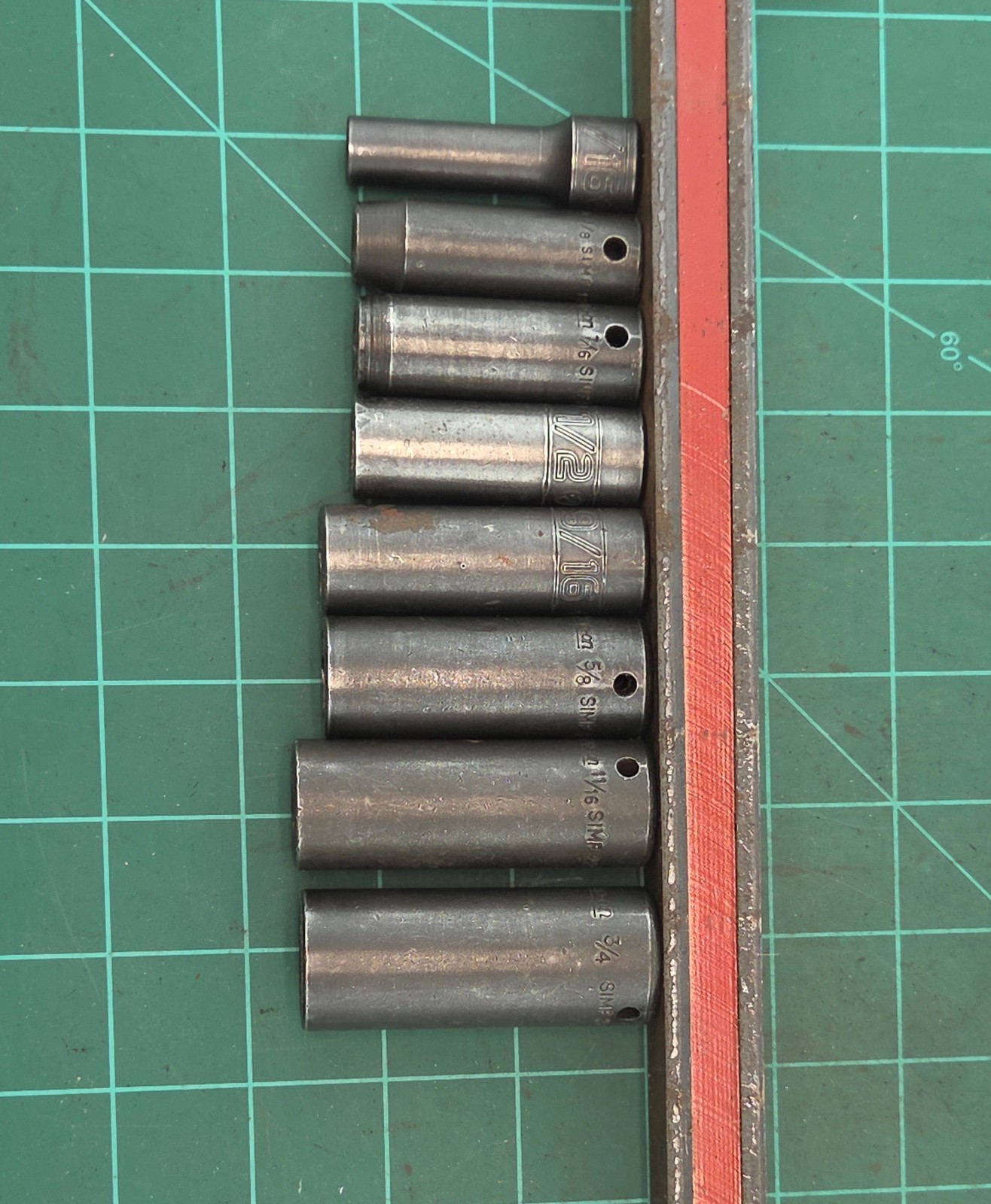 Snap On Tools 3/8″ Drive SIMF Deep Impact Socket Set 5/16″ – 3/4″ SAE 8 pcs