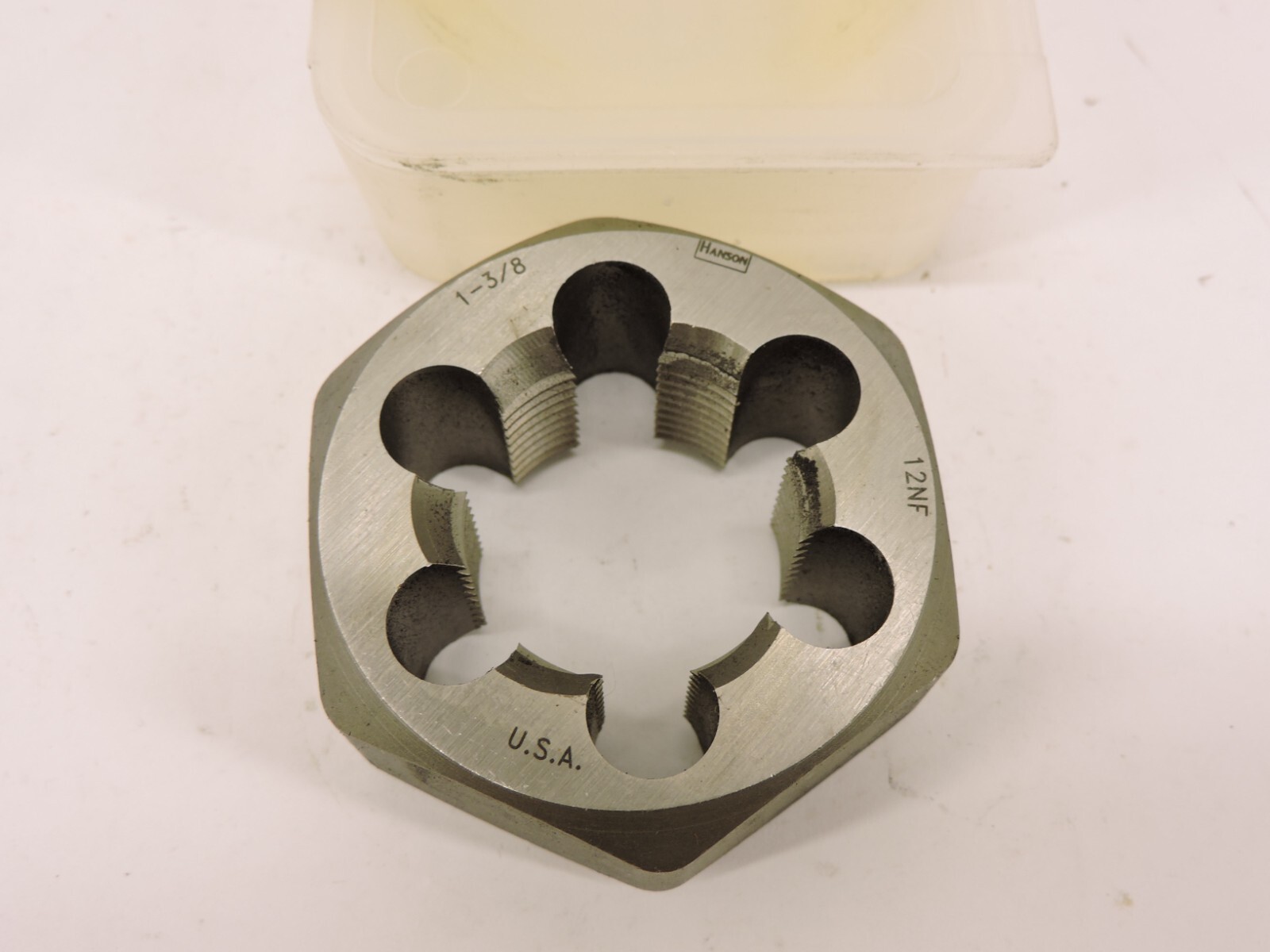 1-3/8-12 NF x 2.4″ Hex Irwin Hanson 7273 Rethread Die Carbon Steel RH