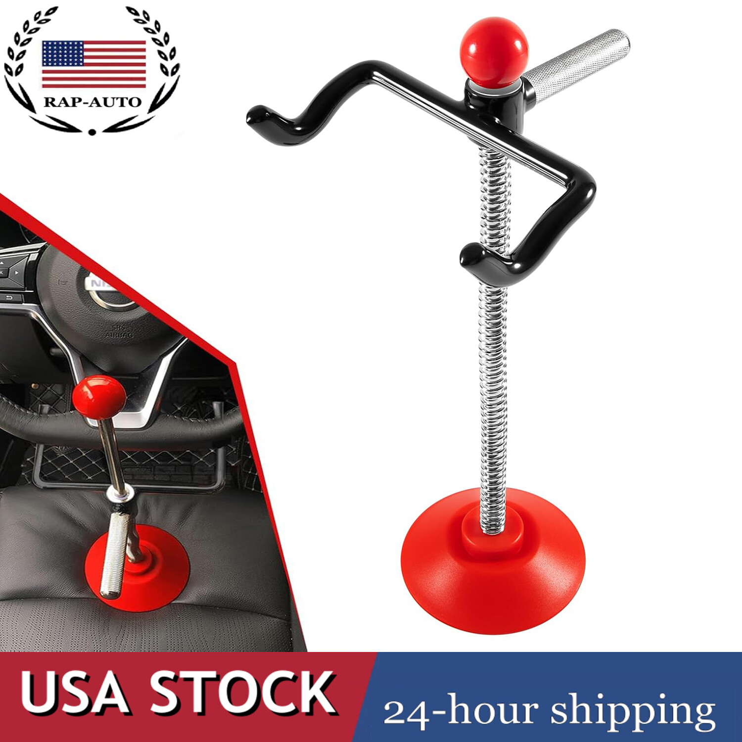 14» Adjustable Alignment Car Steering Wheel Holder Tool for Truck/Buses/Vans