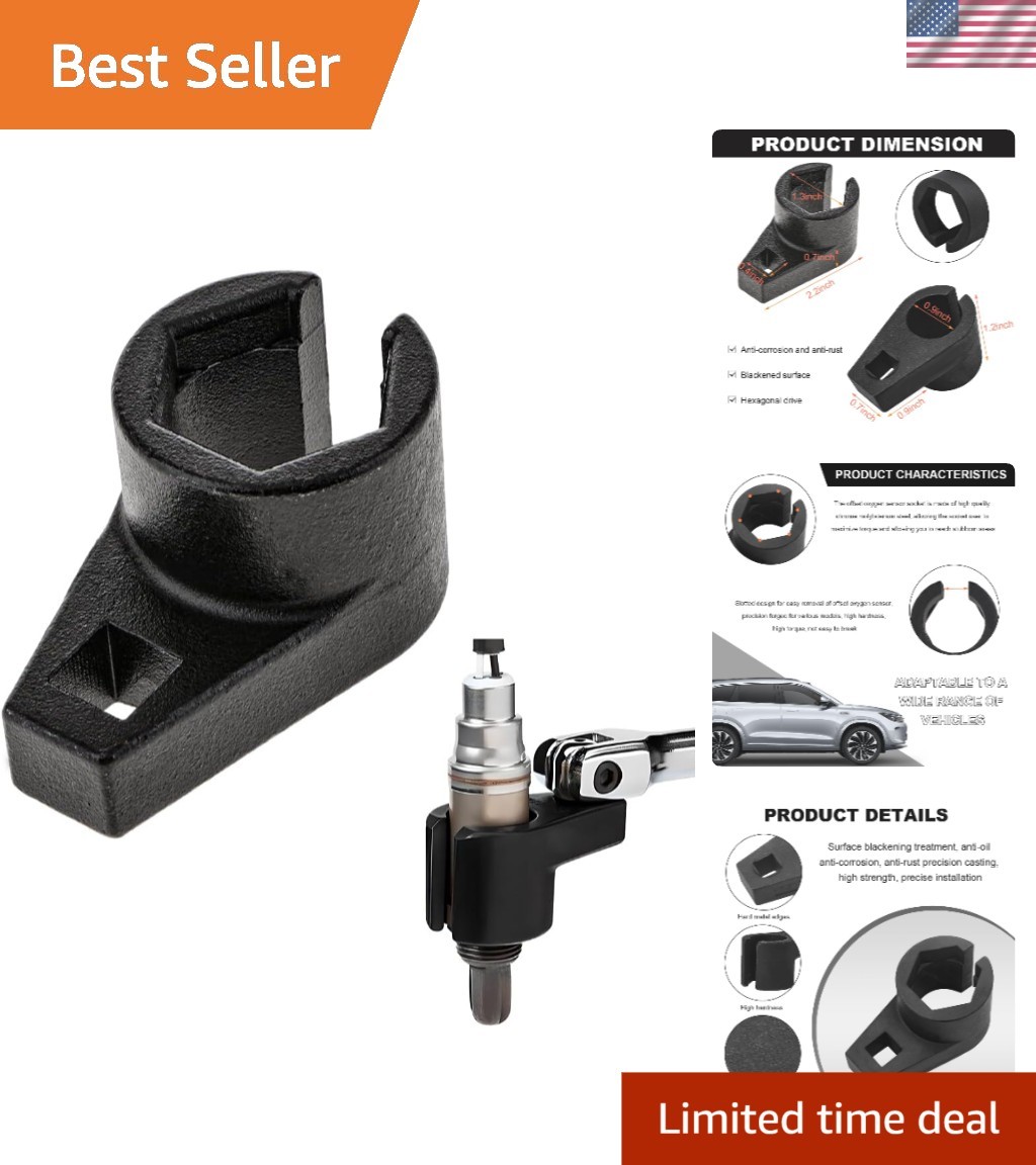 Efficient 3/8-Inch Drive Offset Tool – 7/8-Inch 22mm Oxygen Sensor Wrench