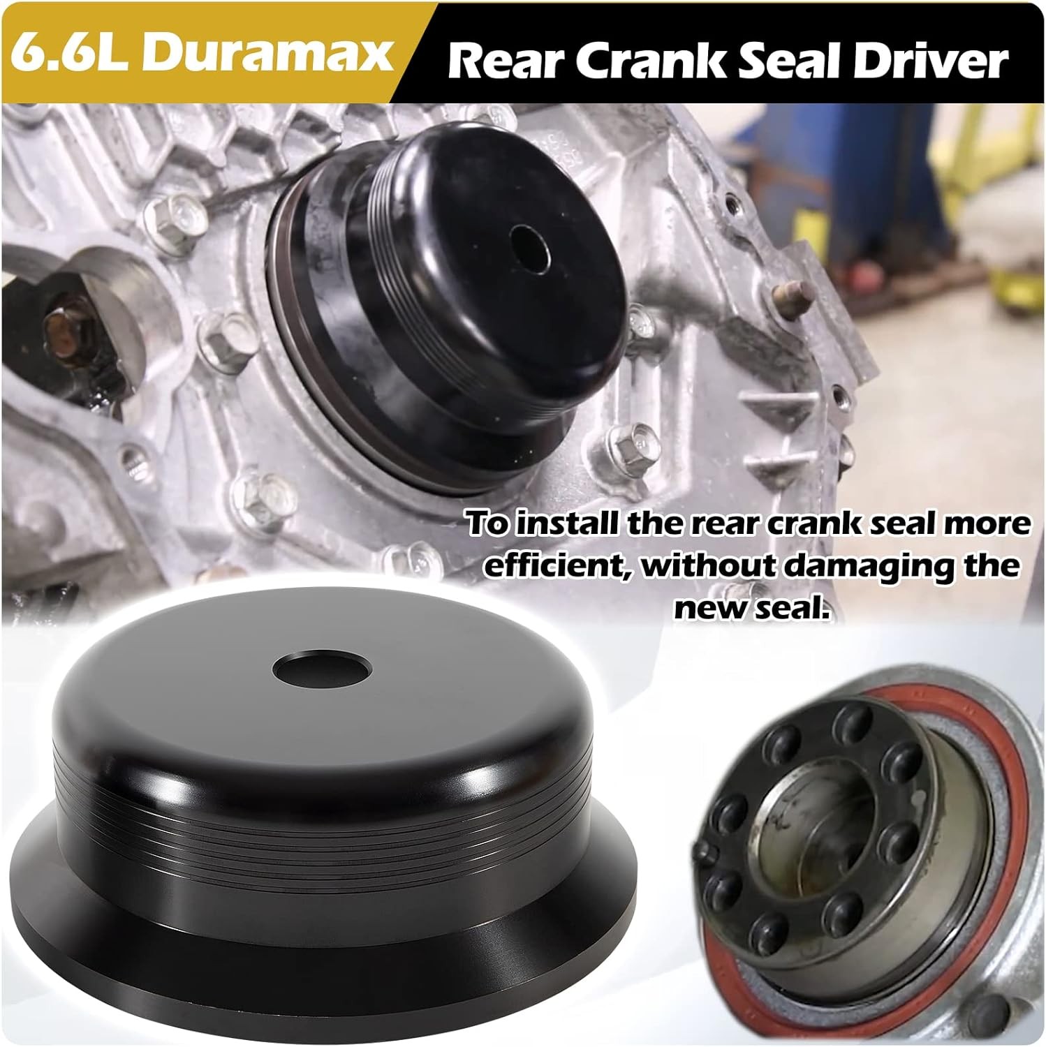 Front & Rear Crank Seal Install Driver for GM 6.6L Duramax LB7 LLY LBZ LMM LML