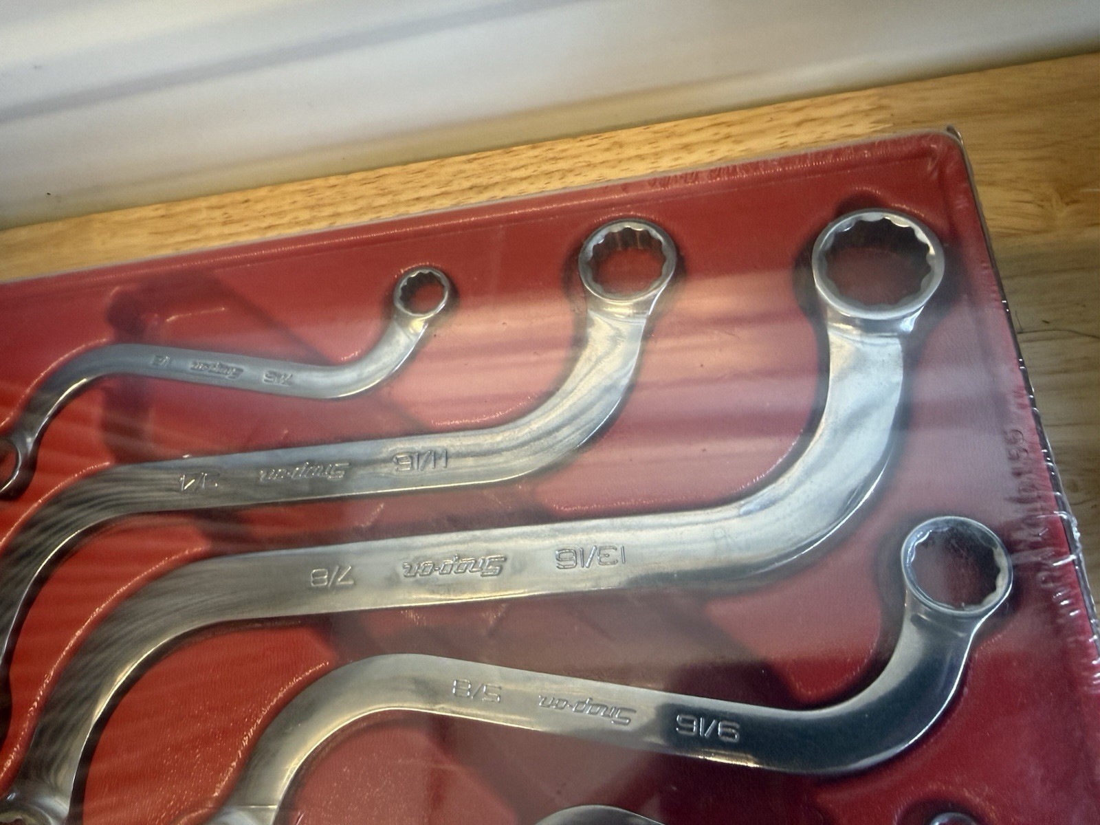 New Snap on 5 Pc 12-Point SAE S-Shaped Box Wrench Set 5/16-7/8″ – SBX605