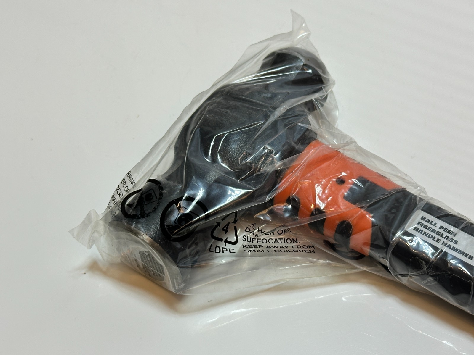 NEW Matco Tools 32 Oz Ball Peen Hammer With ORANGE Fiberglass Grip Handle