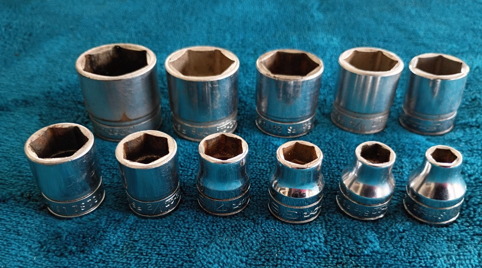 Snap-On USA [FS081-FS281] 11-Pc. 1/4″-7/8″ 3/8″-Drive 6-Point Shallow Socket Set