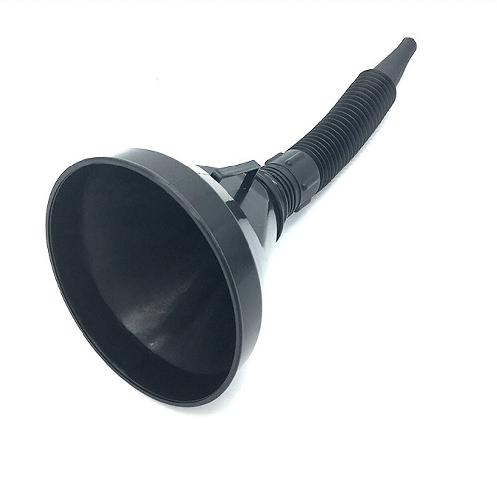 Car Motorcycle Flexible Spout Filter Gas Oil Water Fuel Funnel With Mesh Screen