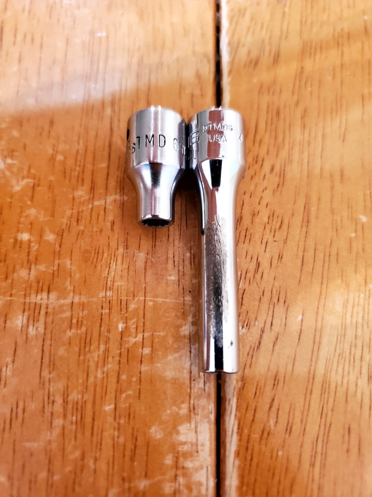 Snap On 1/4 Drive 3/16 12PT Shallow Deep Sockets Lot Of 2